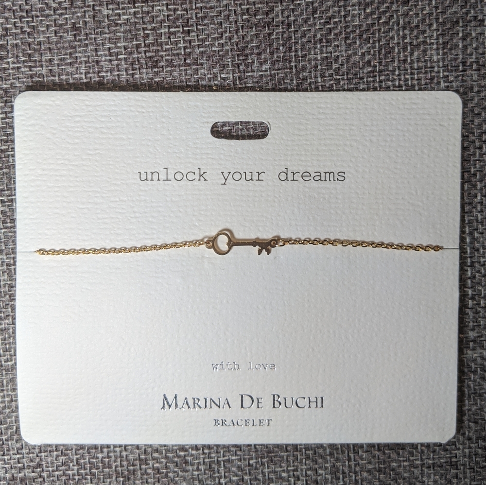 Marina de Buchi unlock your dreams gold bracelet